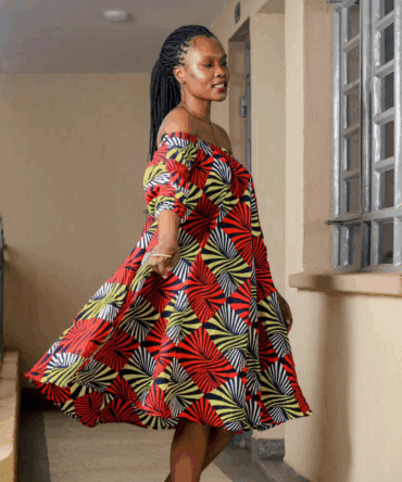 Off Shoulder Shift Dress