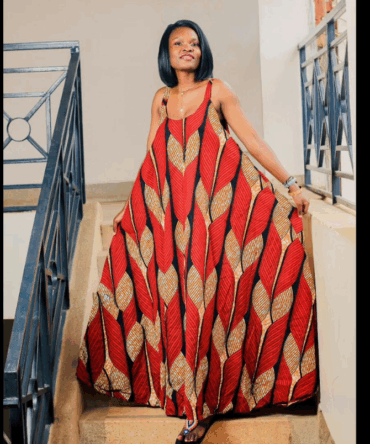 Nyekundu Maxi Sun Dress